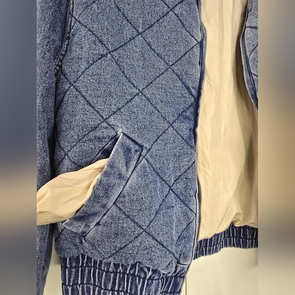 Promesa Quilted Jean Jacket – Size M - Picture 10 of 12